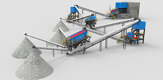 玄武巖制砂生產線